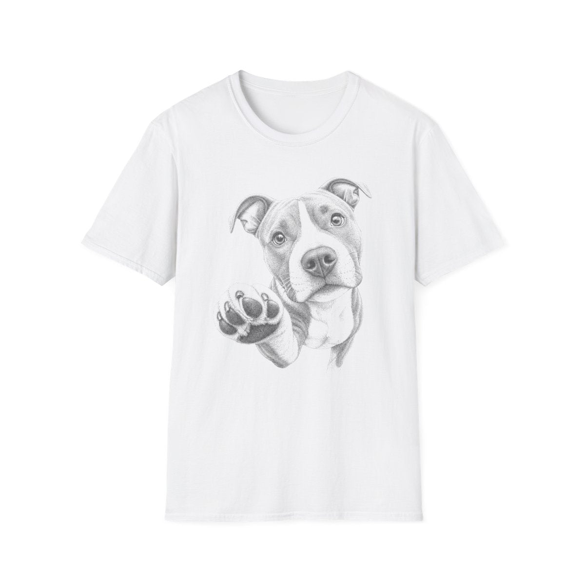 Paw Reach American Staffordshire Terrier Tee - White