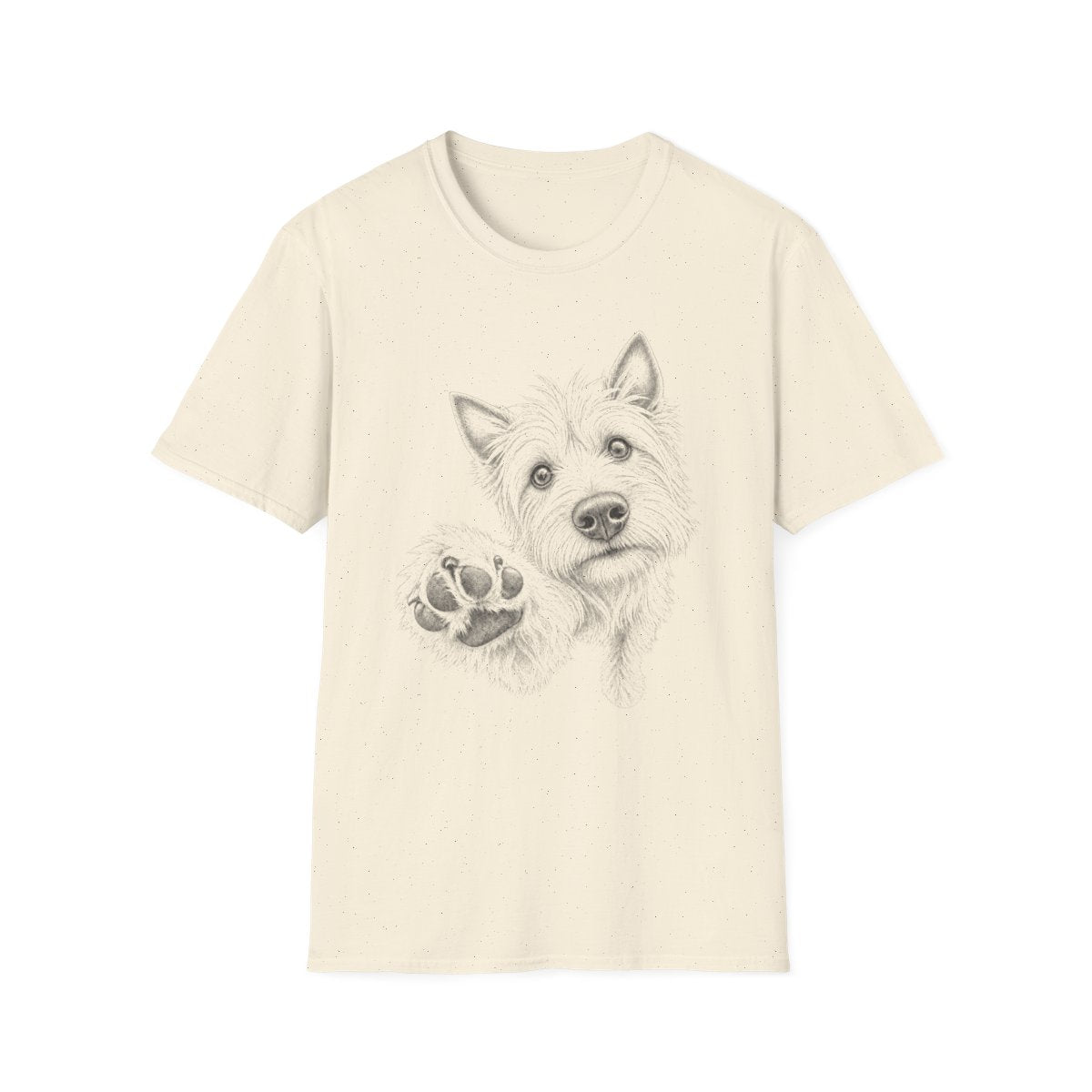 Paw Reach Australian Terrier Tee - Natural