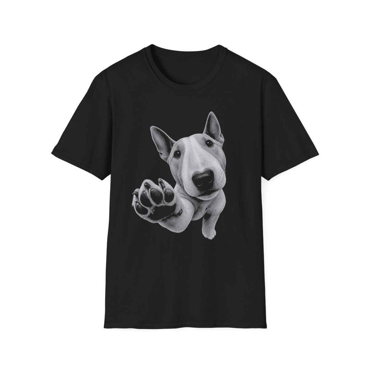Paw Reach Bull Terrier Tee - Black