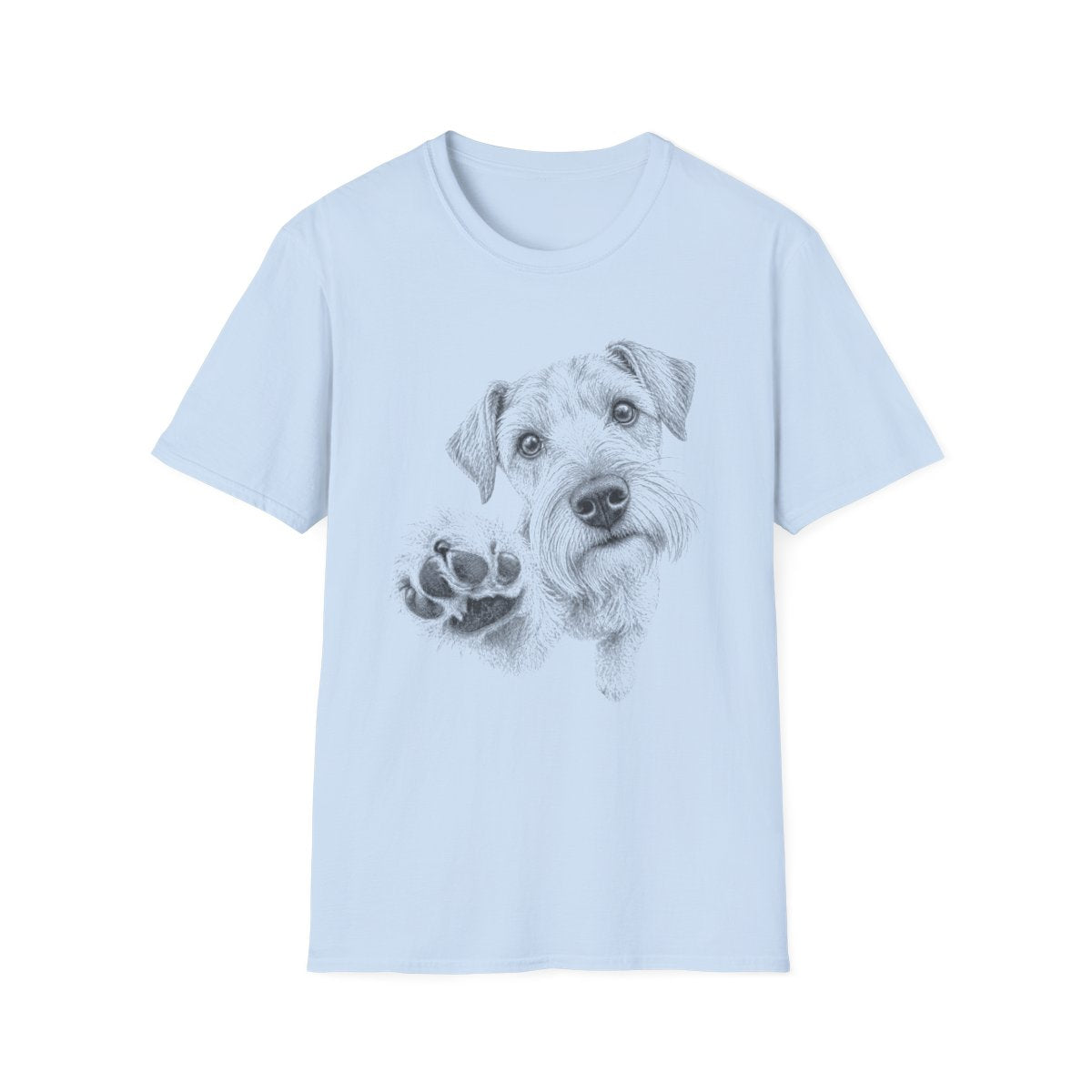Paw Reach Cesky Terrier Tee - Light Blue