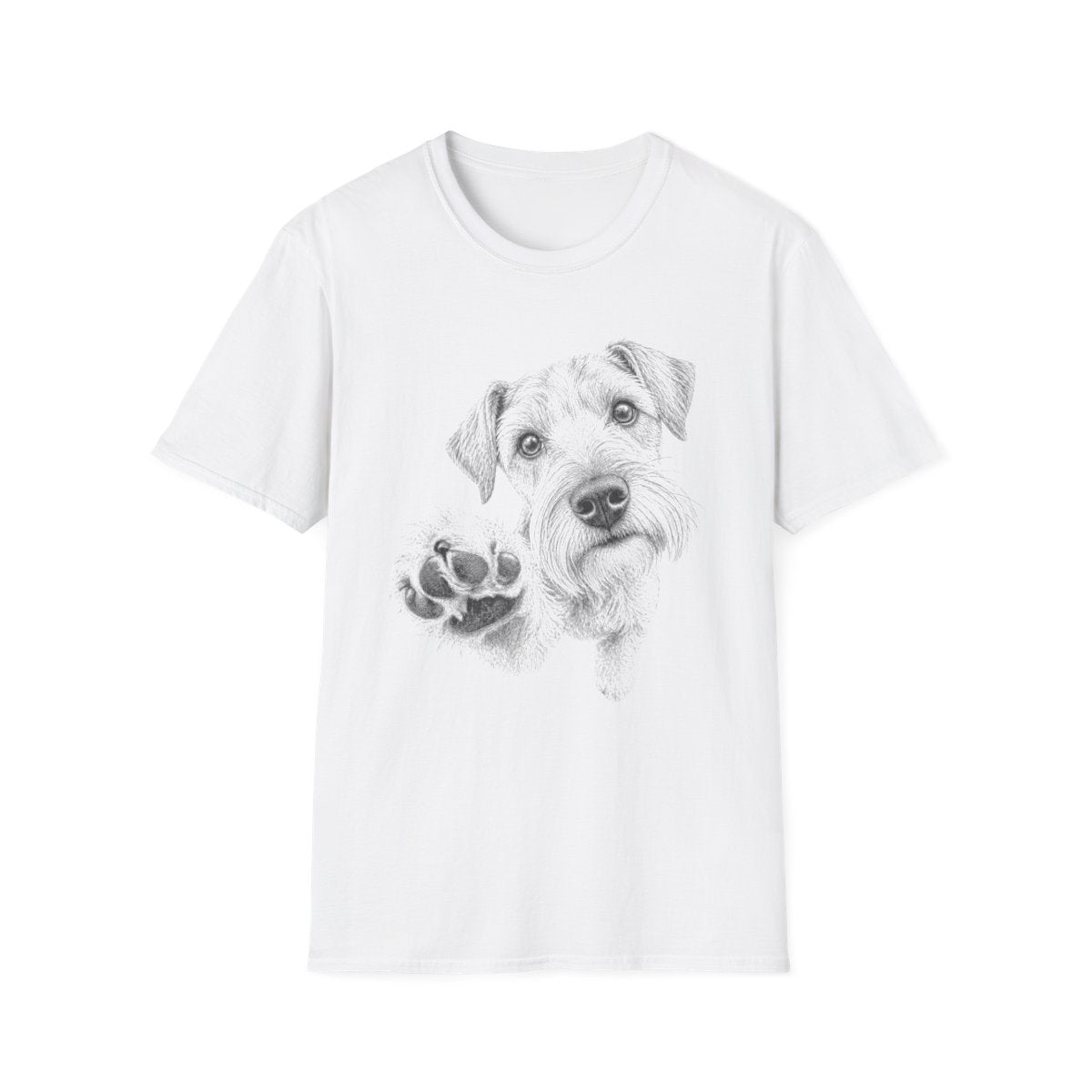 Paw Reach Cesky Terrier Tee - White