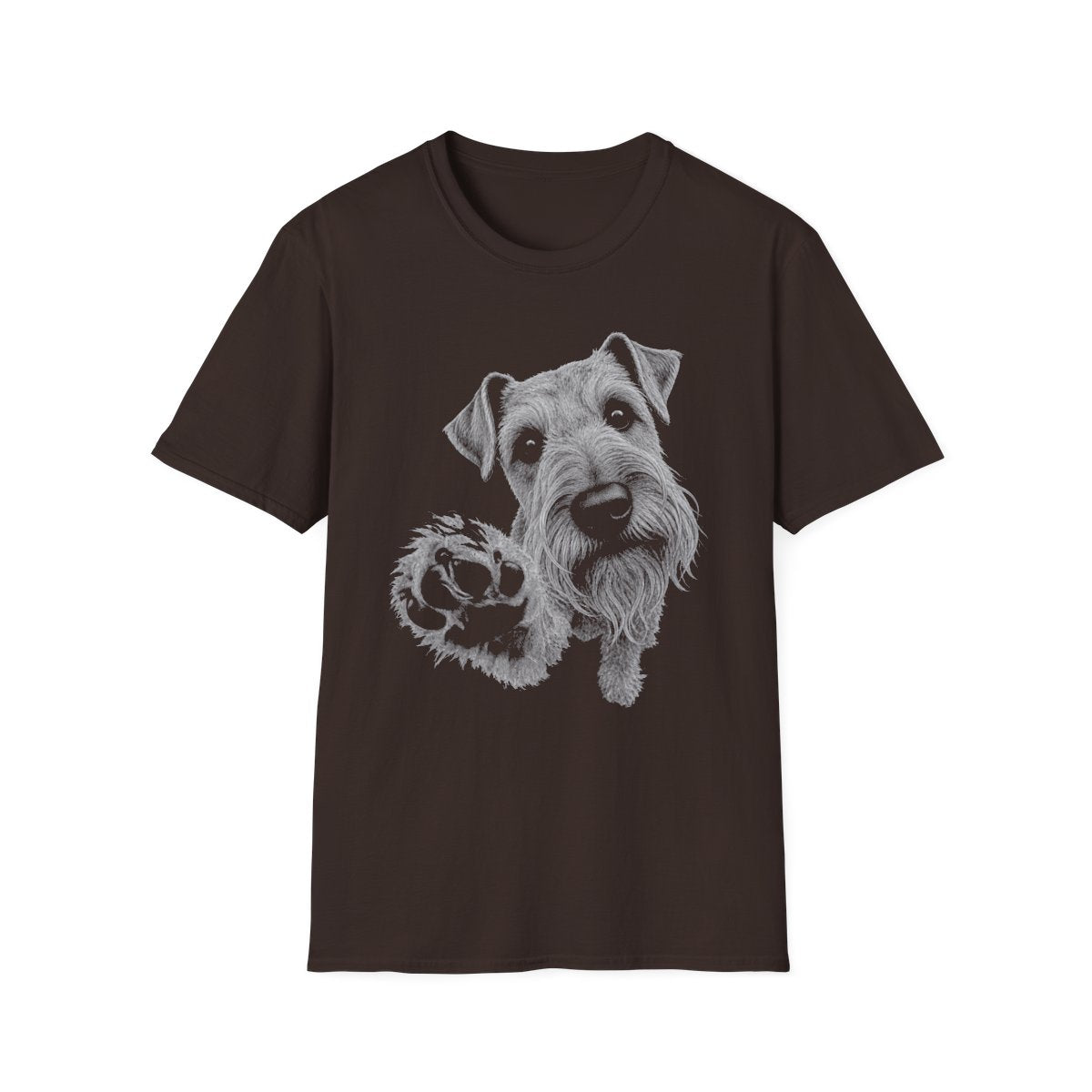 Paw Reach Cesky Terrier Tee - Dark Chocolate