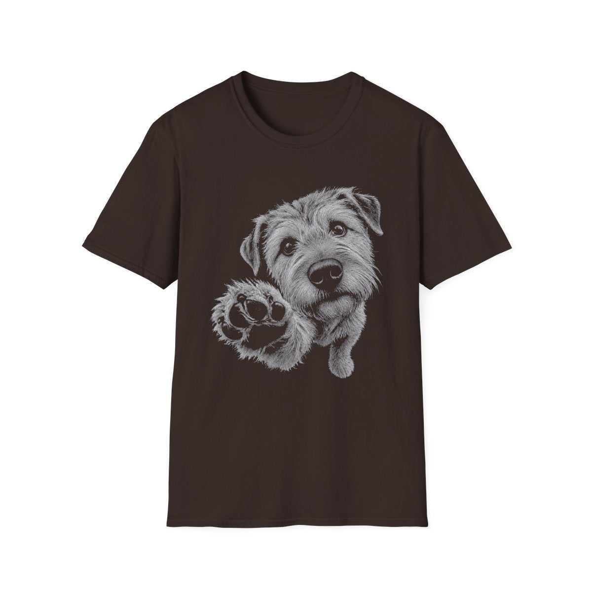 Paw Reach Glen of Imaal Terrier Tee - Dark Chocolate