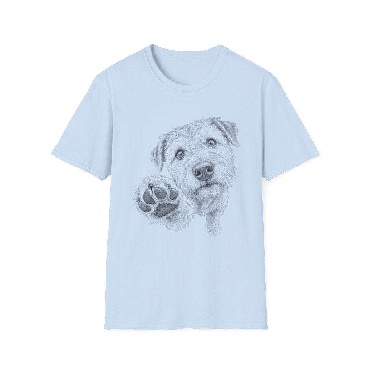 Paw Reach Glen of Imaal Terrier Tee - Light Blue