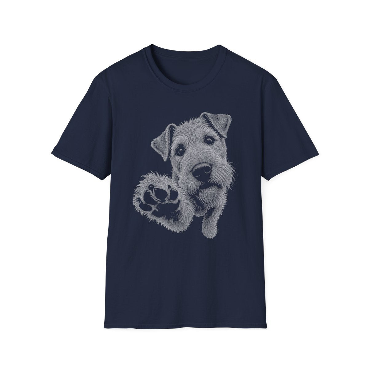 Paw Reach Irish Terrier Tee - Navy