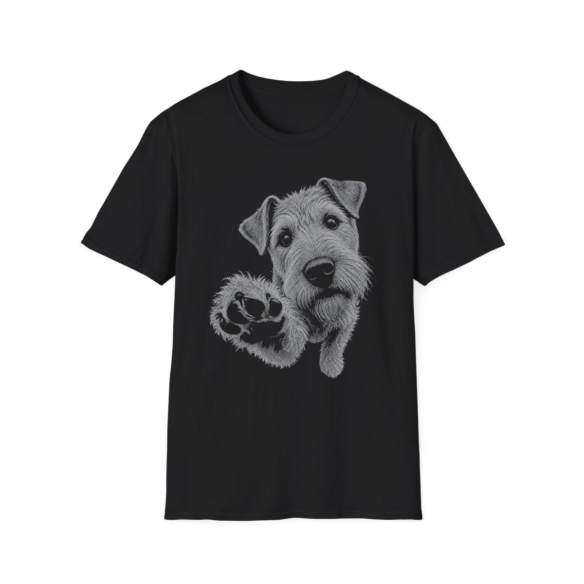 Paw Reach Irish Terrier Tee - Black