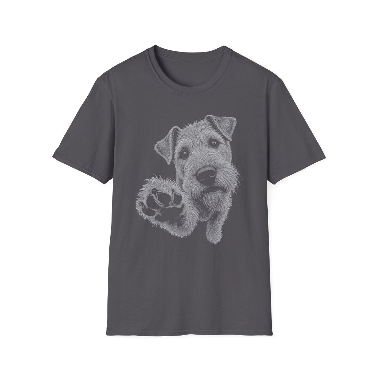 Paw Reach Irish Terrier Tee - Charcoal