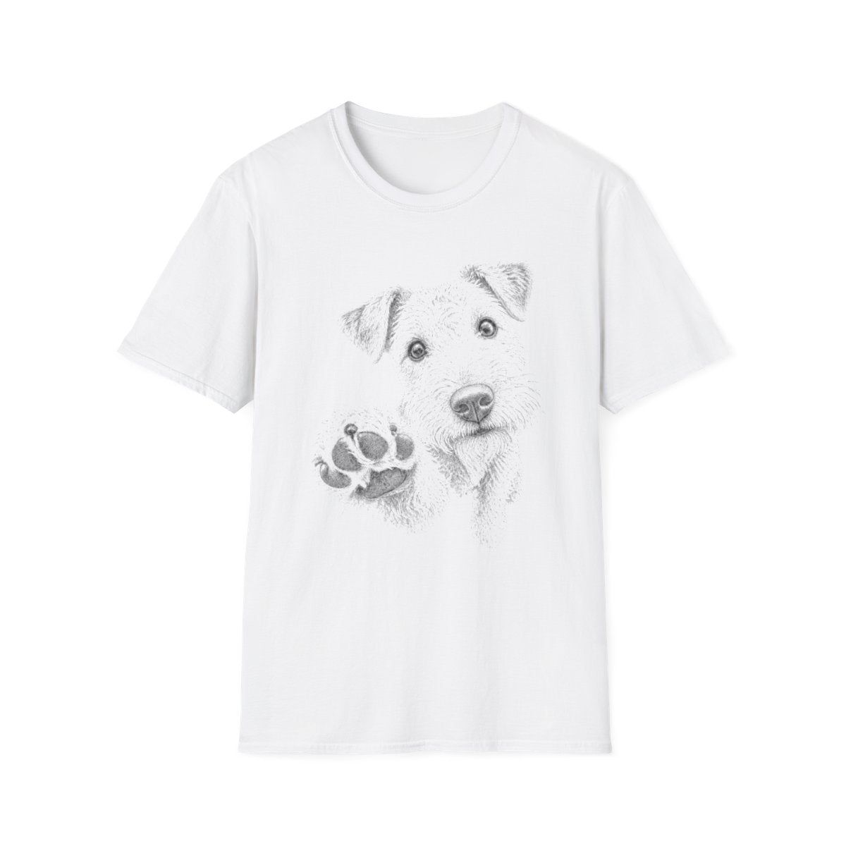 Paw Reach Lakeland Terrier Tee - White