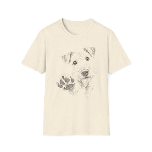 Paw Reach Lakeland Terrier Tee - Natural