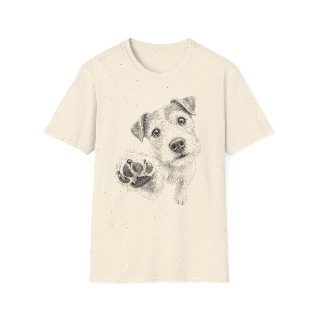 Paw Reach Parson Russell Terrier Tee - Natural