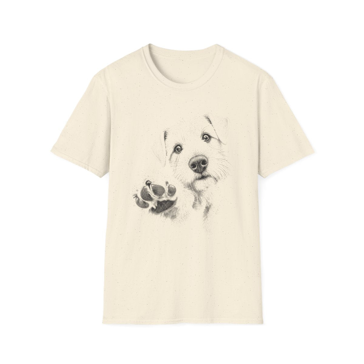 Paw Reach Sealyham Terrier Tee - Natural