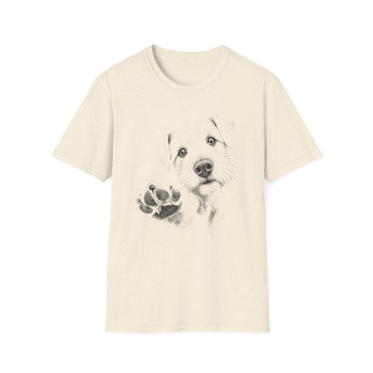 Paw Reach Sealyham Terrier Tee - Natural