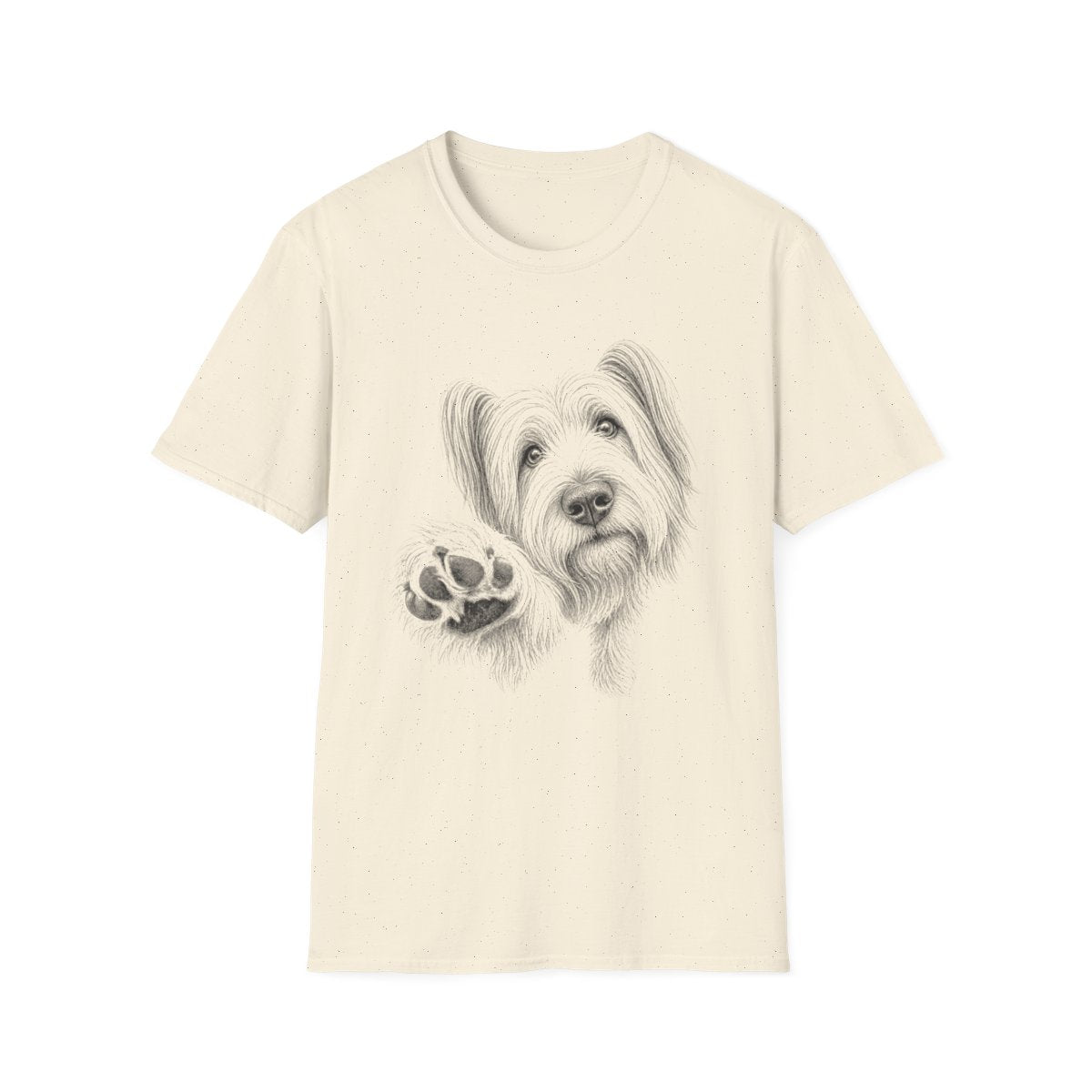 Paw Reach Skye Terrier Tee - Natural