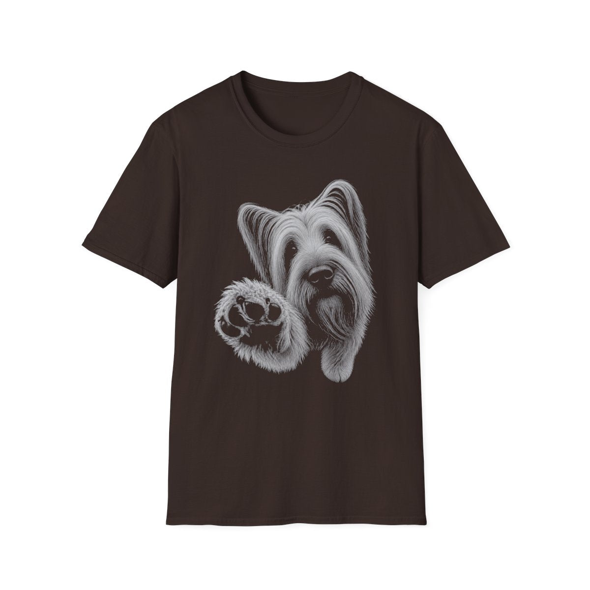 Paw Reach Skye Terrier Tee - Dark Chocolate