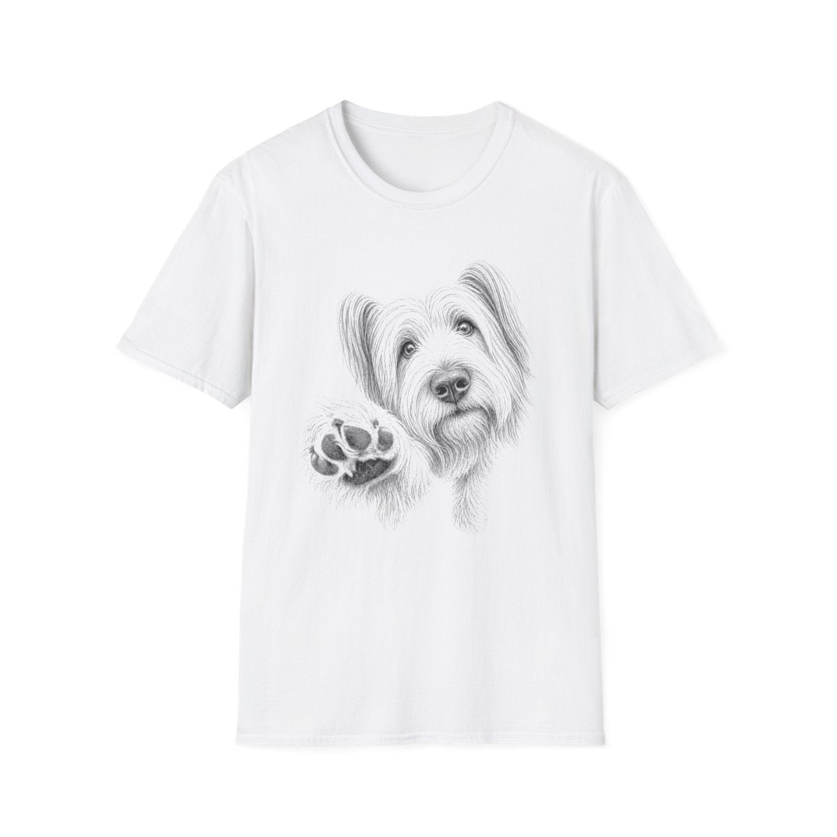Paw Reach Skye Terrier Tee - White