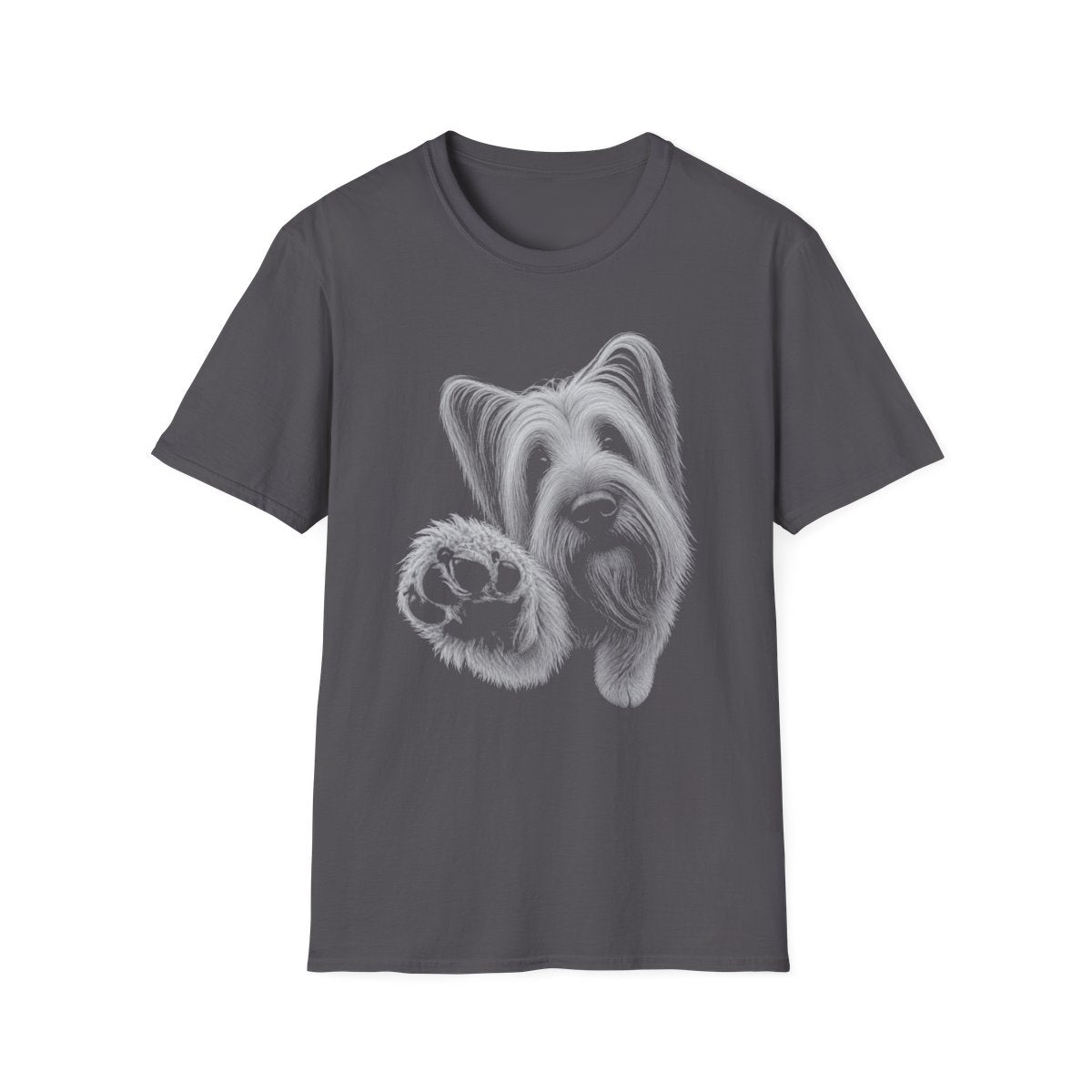 Paw Reach Skye Terrier Tee - Charcoal