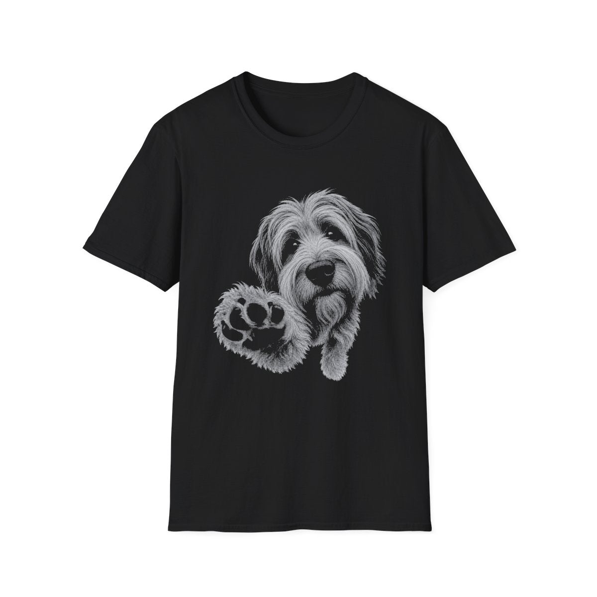 Paw Reach Tibetan Terrier Tee - Black