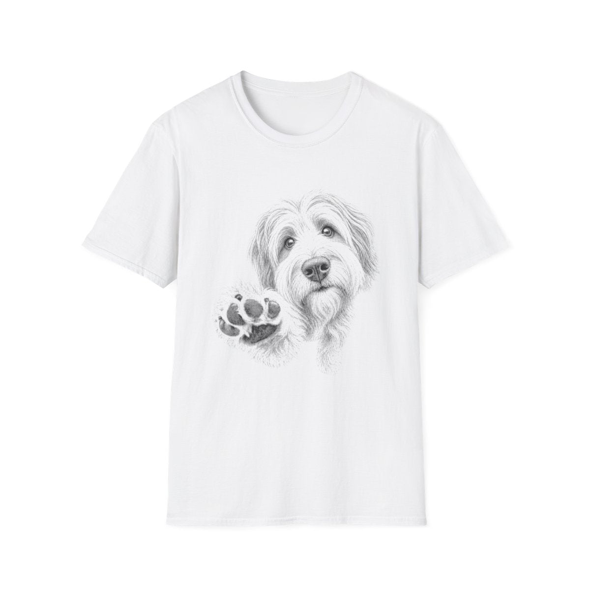 Paw Reach Tibetan Terrier Tee - White