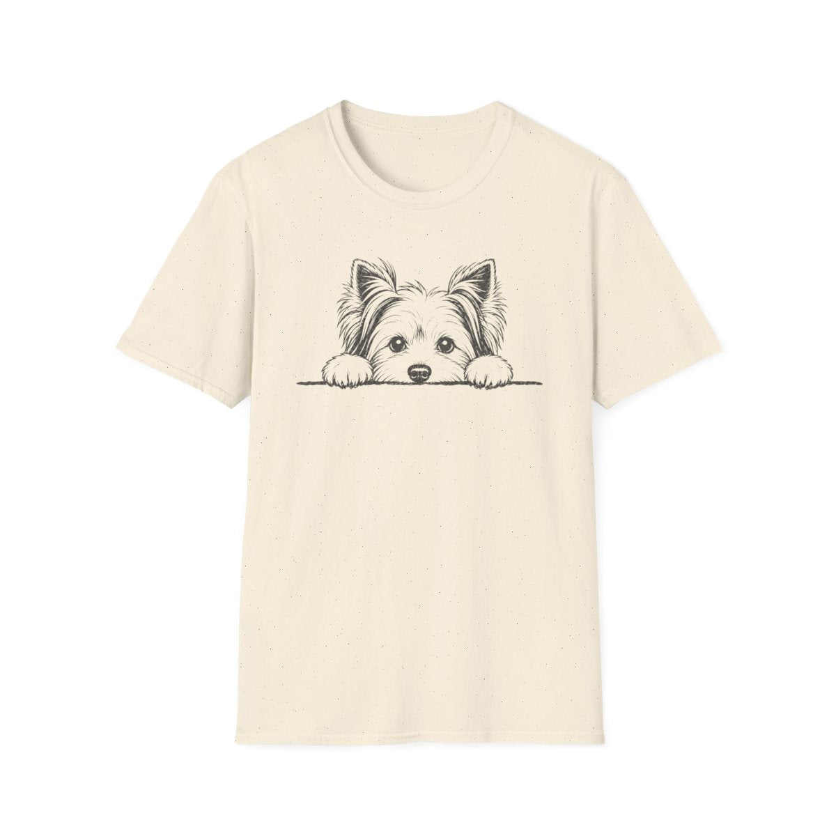 Peekaboo Biewer Terrier Tee - Natural