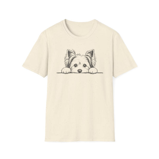 Peekaboo Biewer Terrier Tee - Natural
