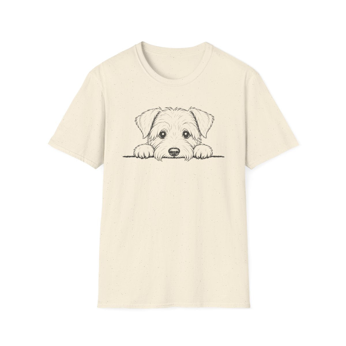 Peekaboo Cesky Terrier Tee - Natural