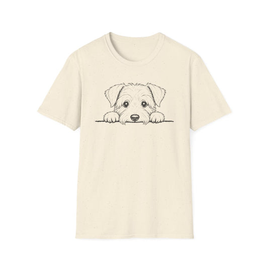 Peekaboo Cesky Terrier Tee - Natural