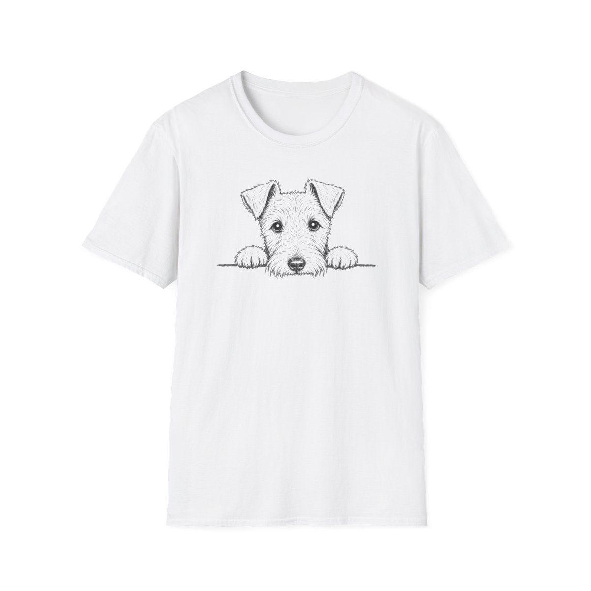 Peekaboo Irish Terrier Tee - White