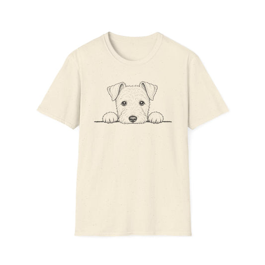 Peekaboo Lakeland Terrier Tee - Natural