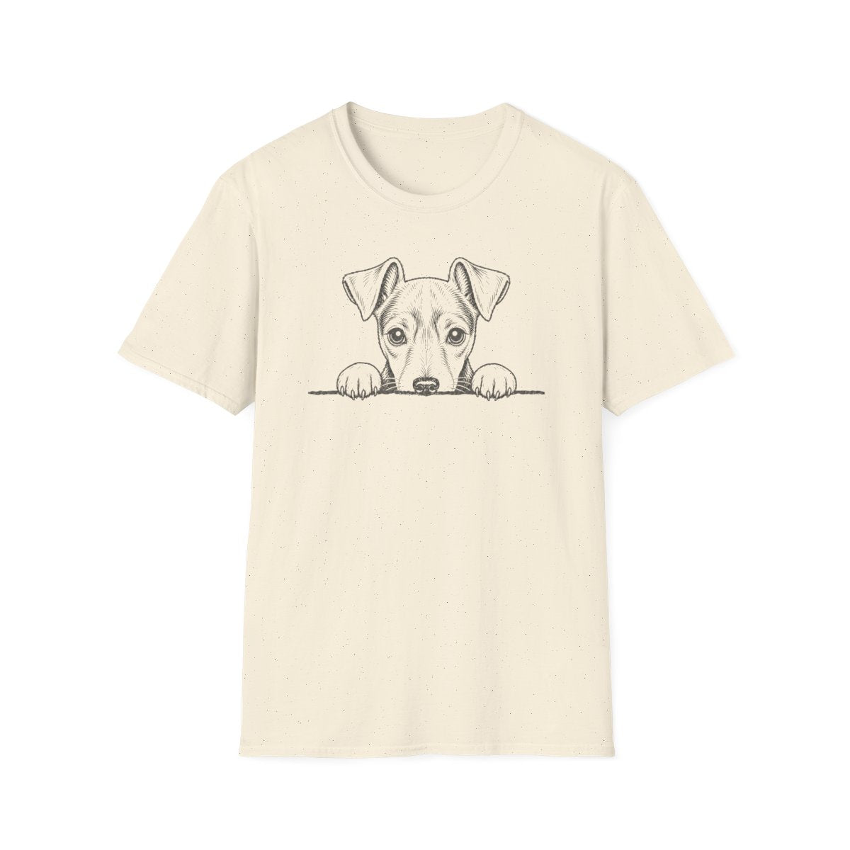 Peekaboo Manchester Terrier Tee - Natural