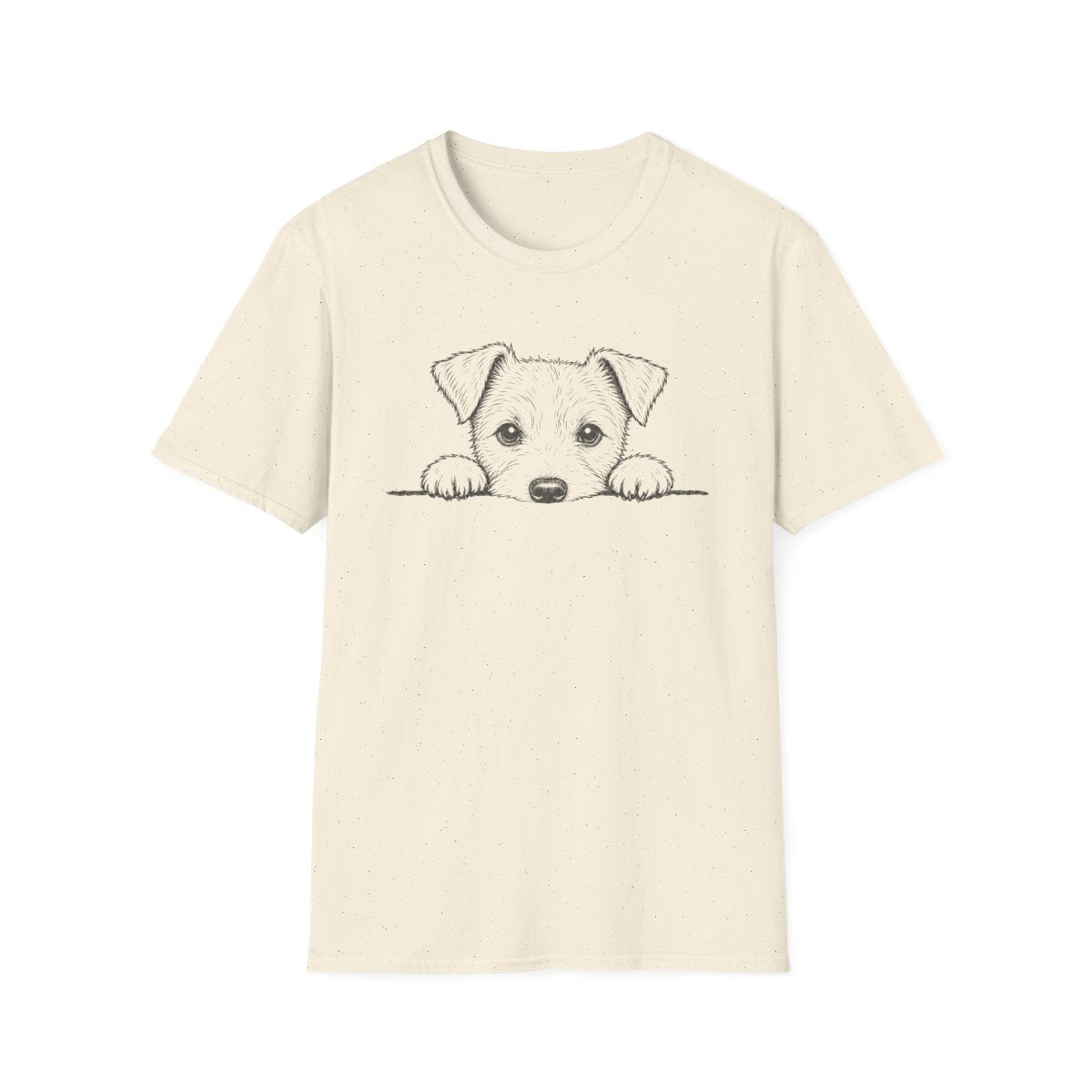 Peekaboo Parson Russell Terrier Tee - Natural
