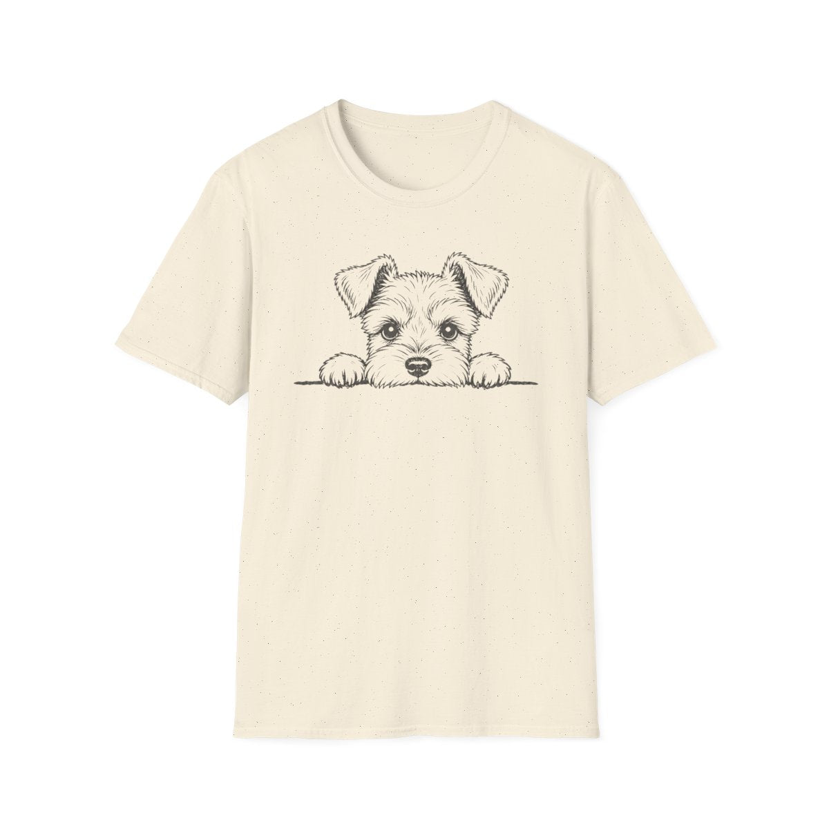 Peekaboo Schnauzer Tee - Natural