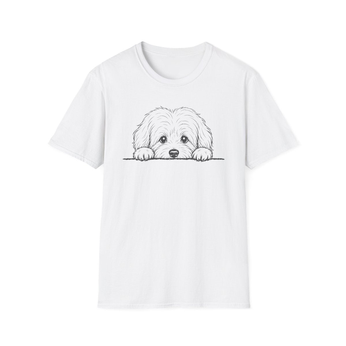 Peekaboo Tibetan Terrier Tee - White