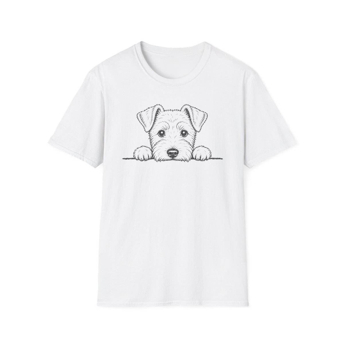 Peekaboo Welsh Terrier Tee - White