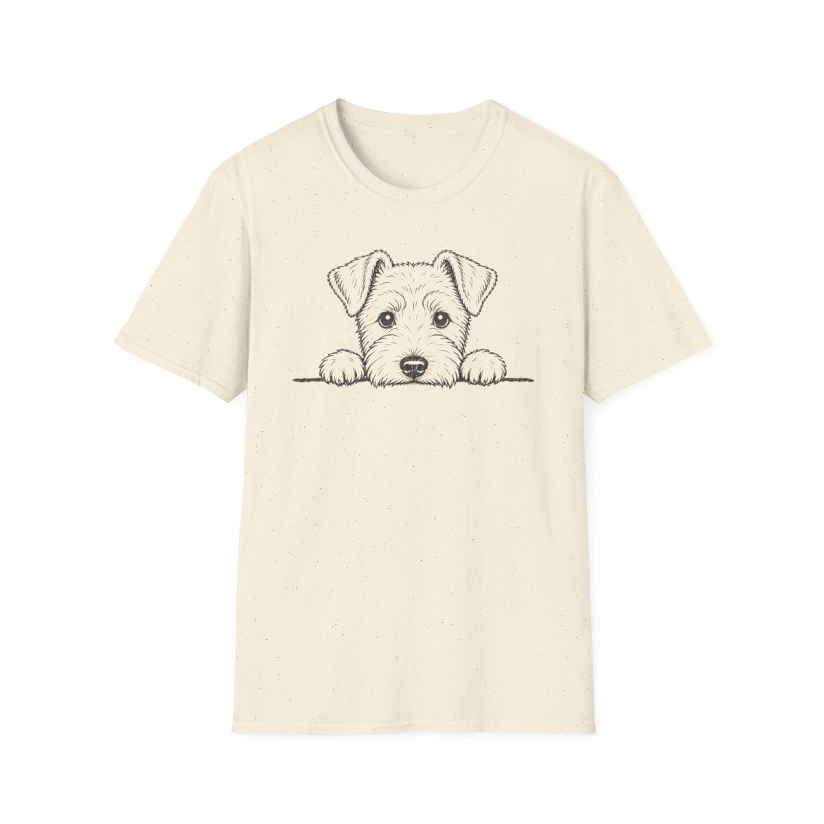 Peekaboo Welsh Terrier Tee - Natural