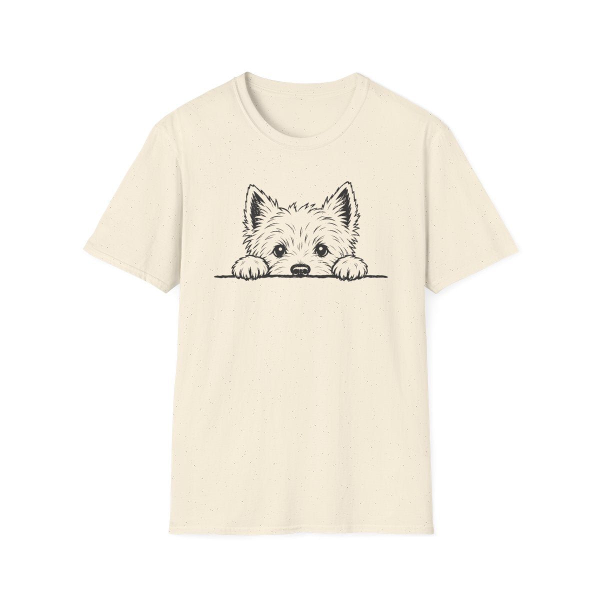 Peekaboo Westie Tee - Natural