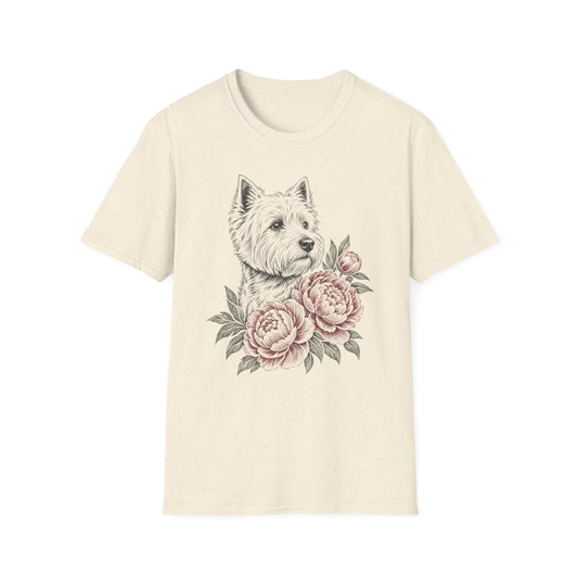 Peony Westie Tee - Natural