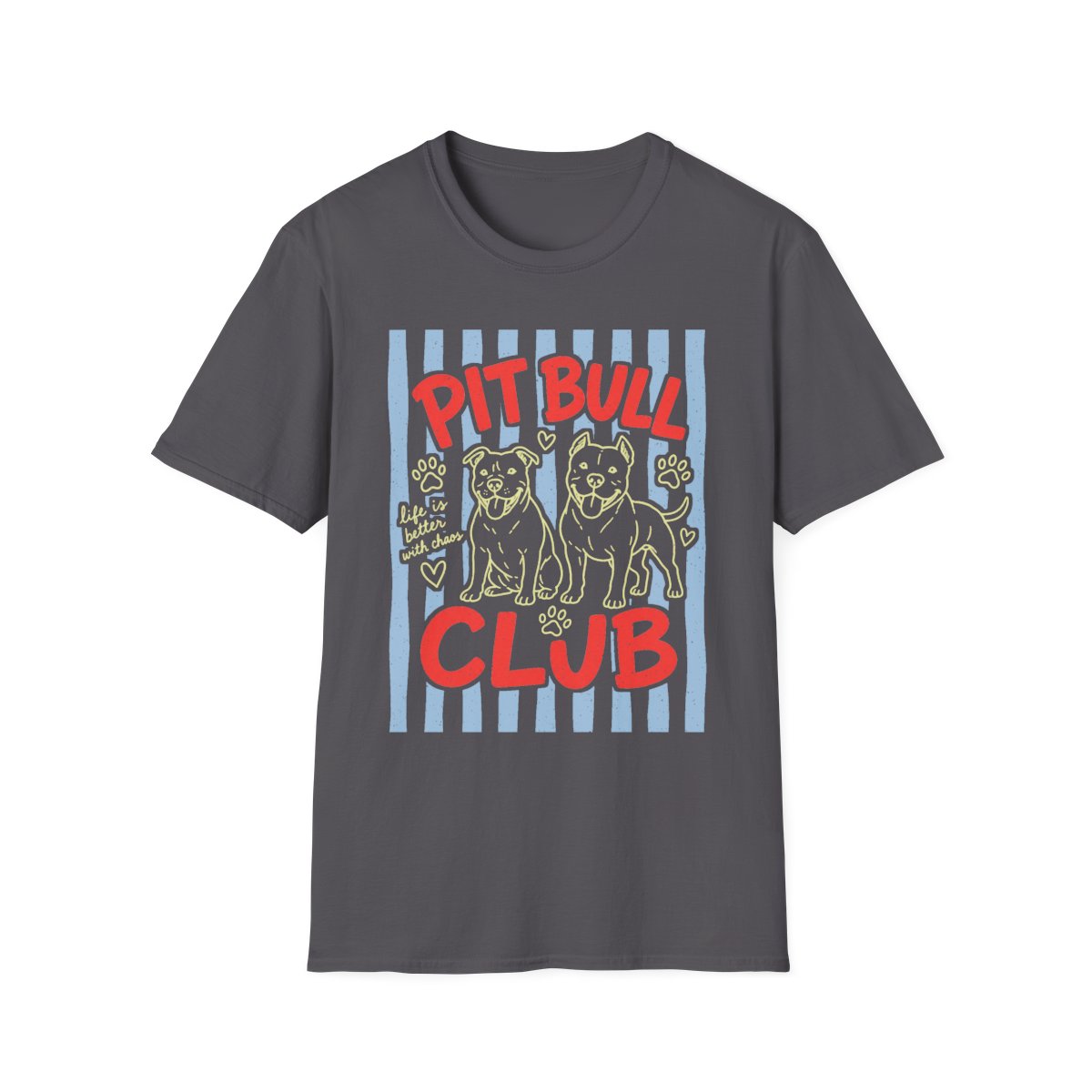 Pit Bull Club Tee - Charcoal
