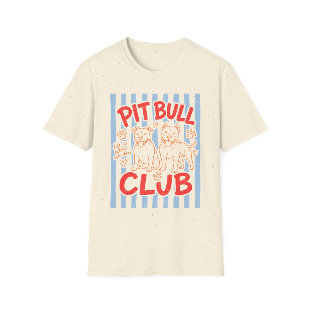 Pit Bull Club Tee - Natural
