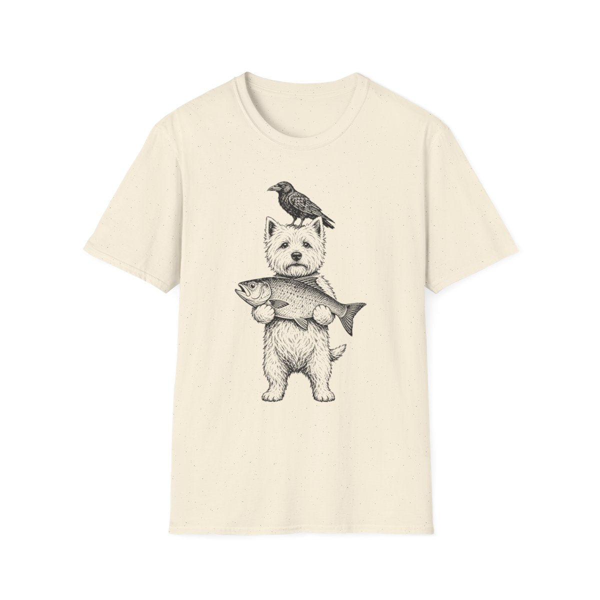 Prize Catch Westie Tee - Natural
