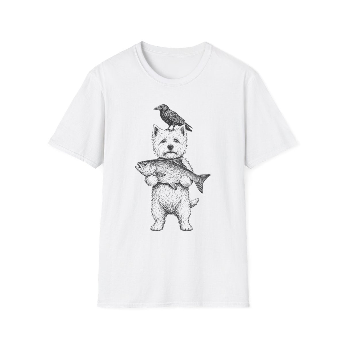 Prize Catch Westie Tee - White