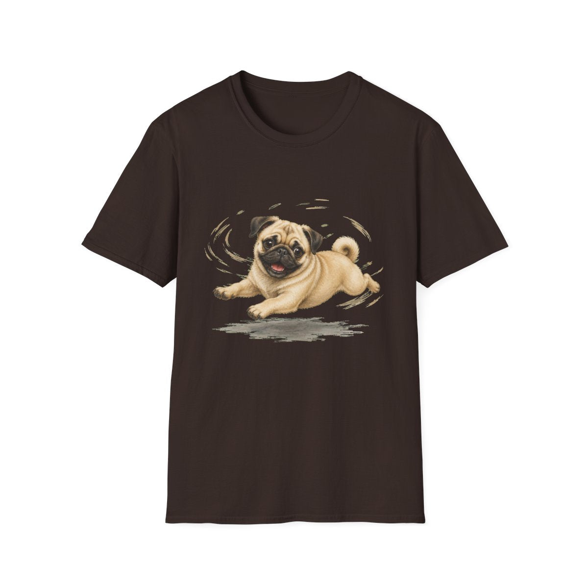 Pug Certified Zoomies Champion Tee - Dark Chocolate