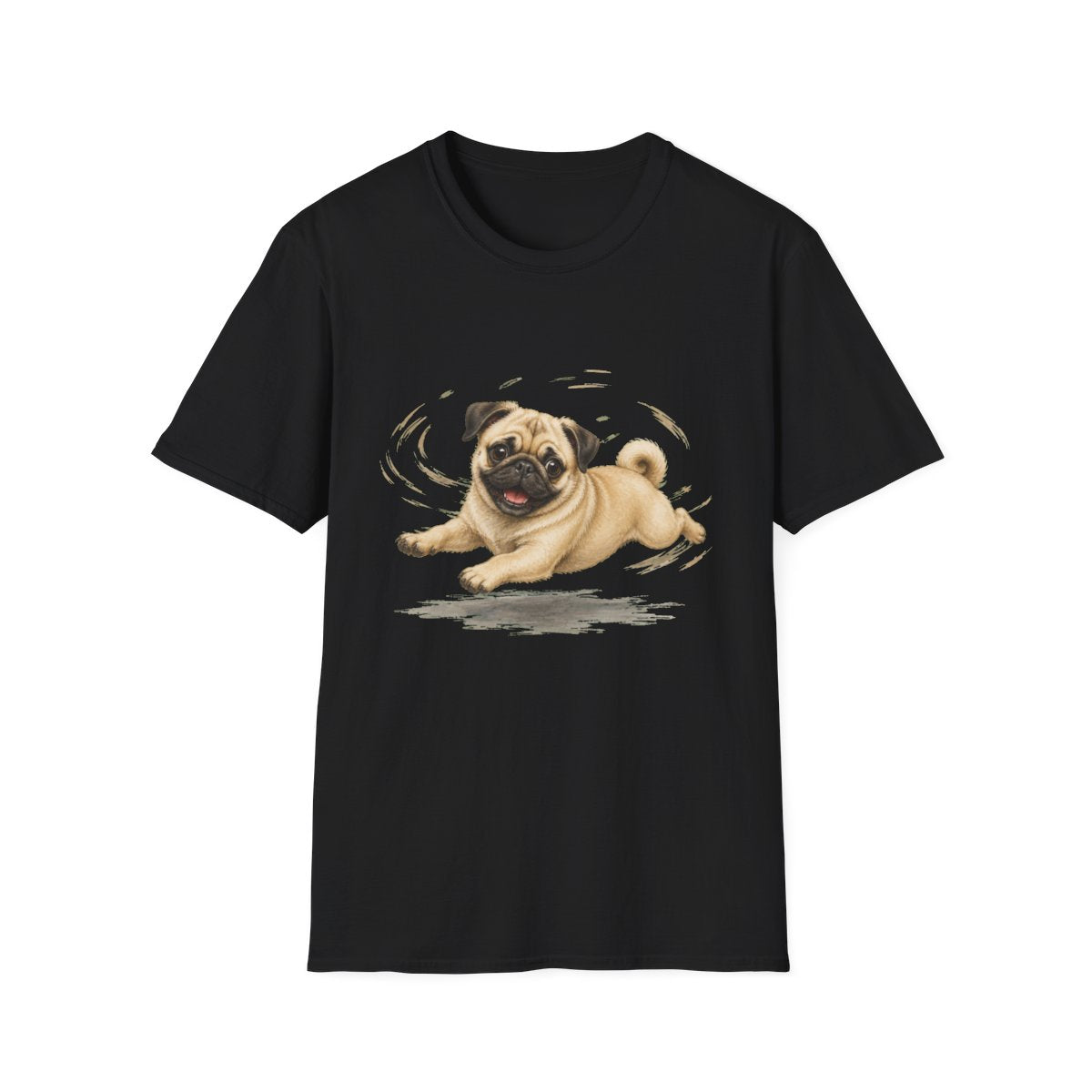 Pug Certified Zoomies Champion Tee - Black