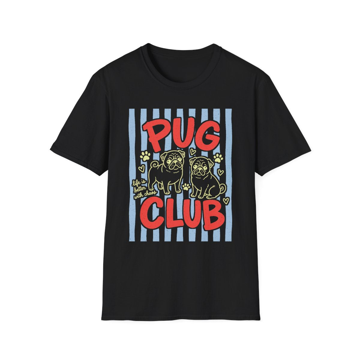 Pug Club Tee - Black