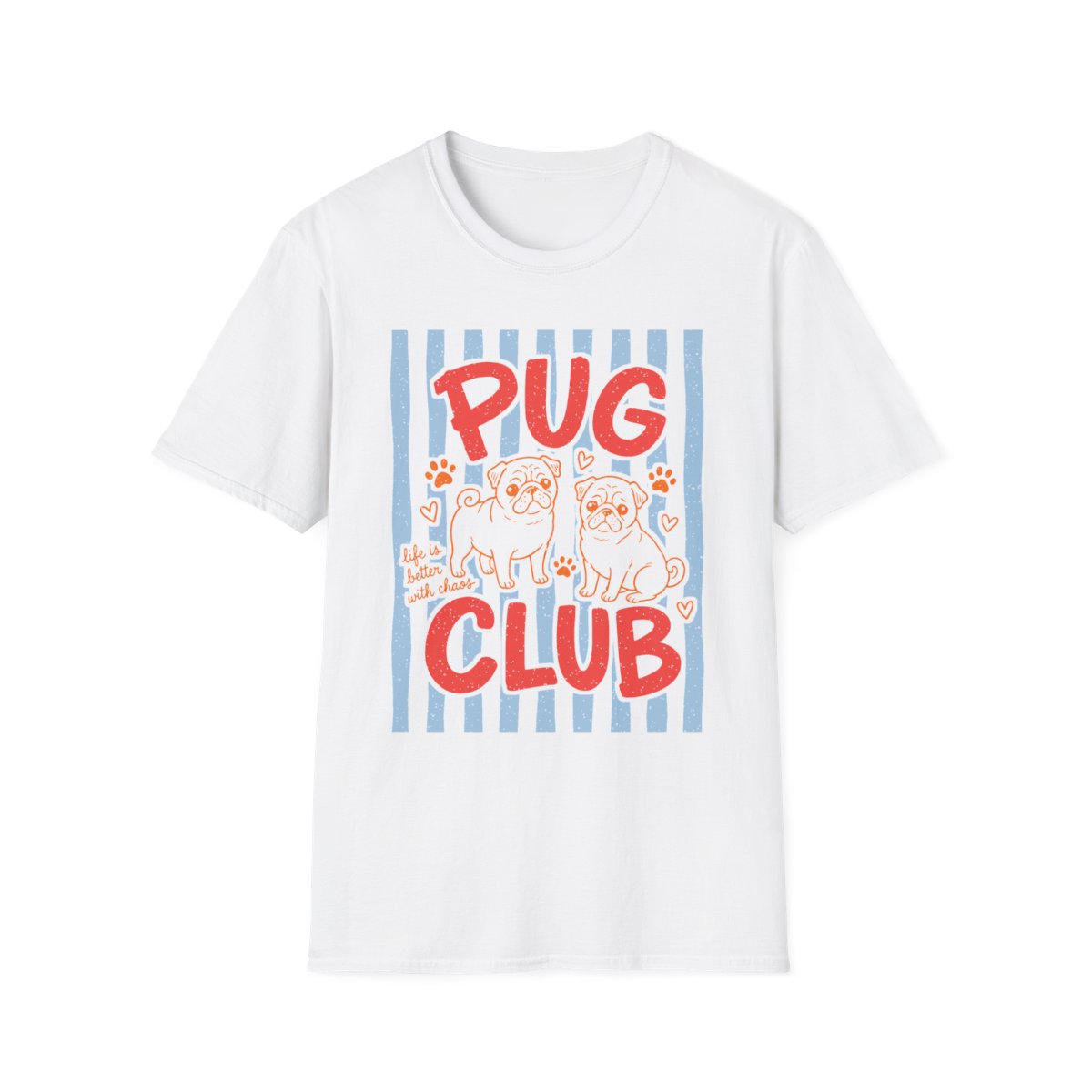 Pug Club Tee - White
