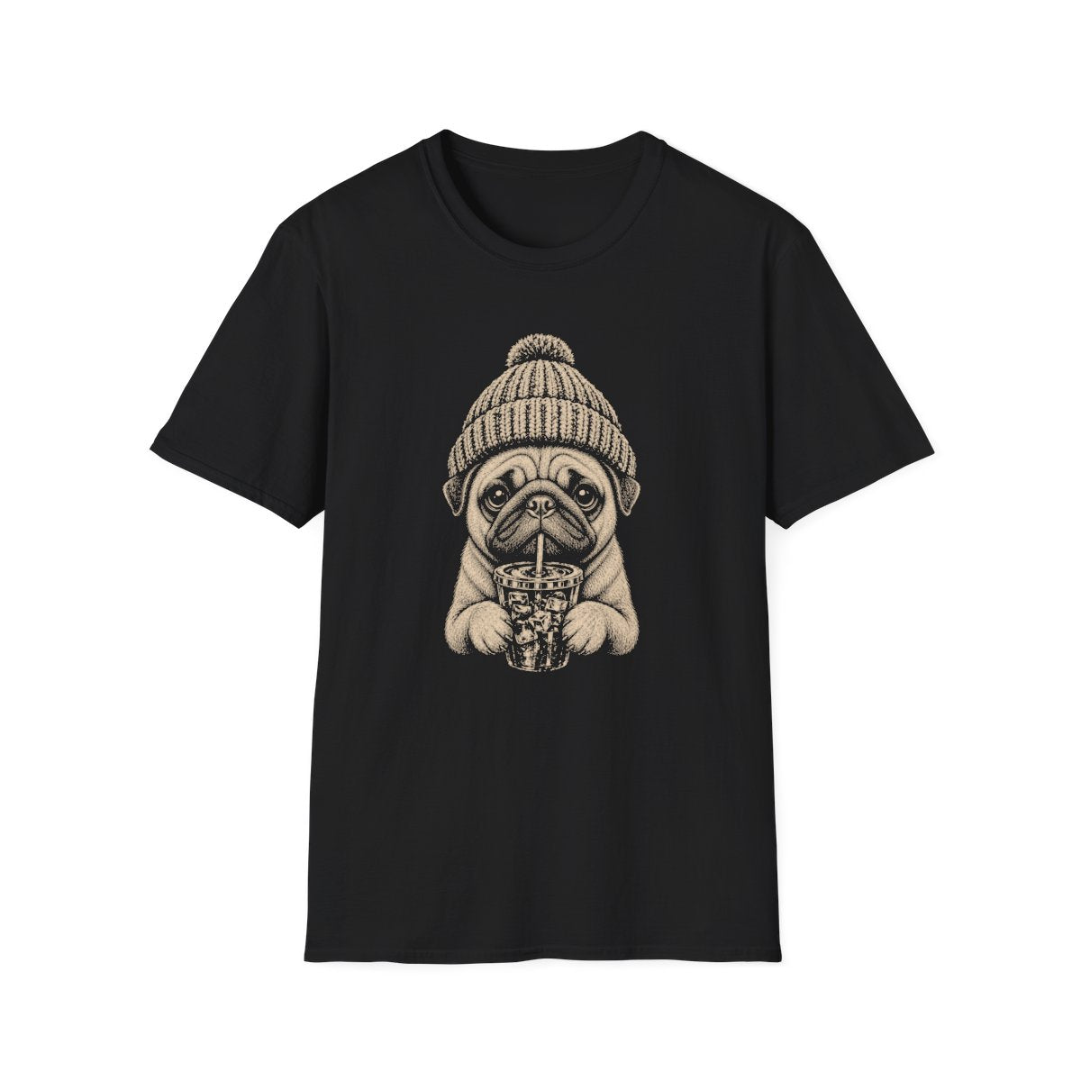 Pug Cold Brew Tee - Black