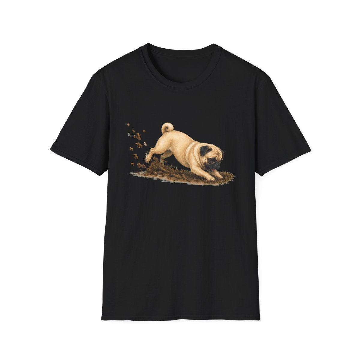 Pug Excavating Mode On Tee - Black