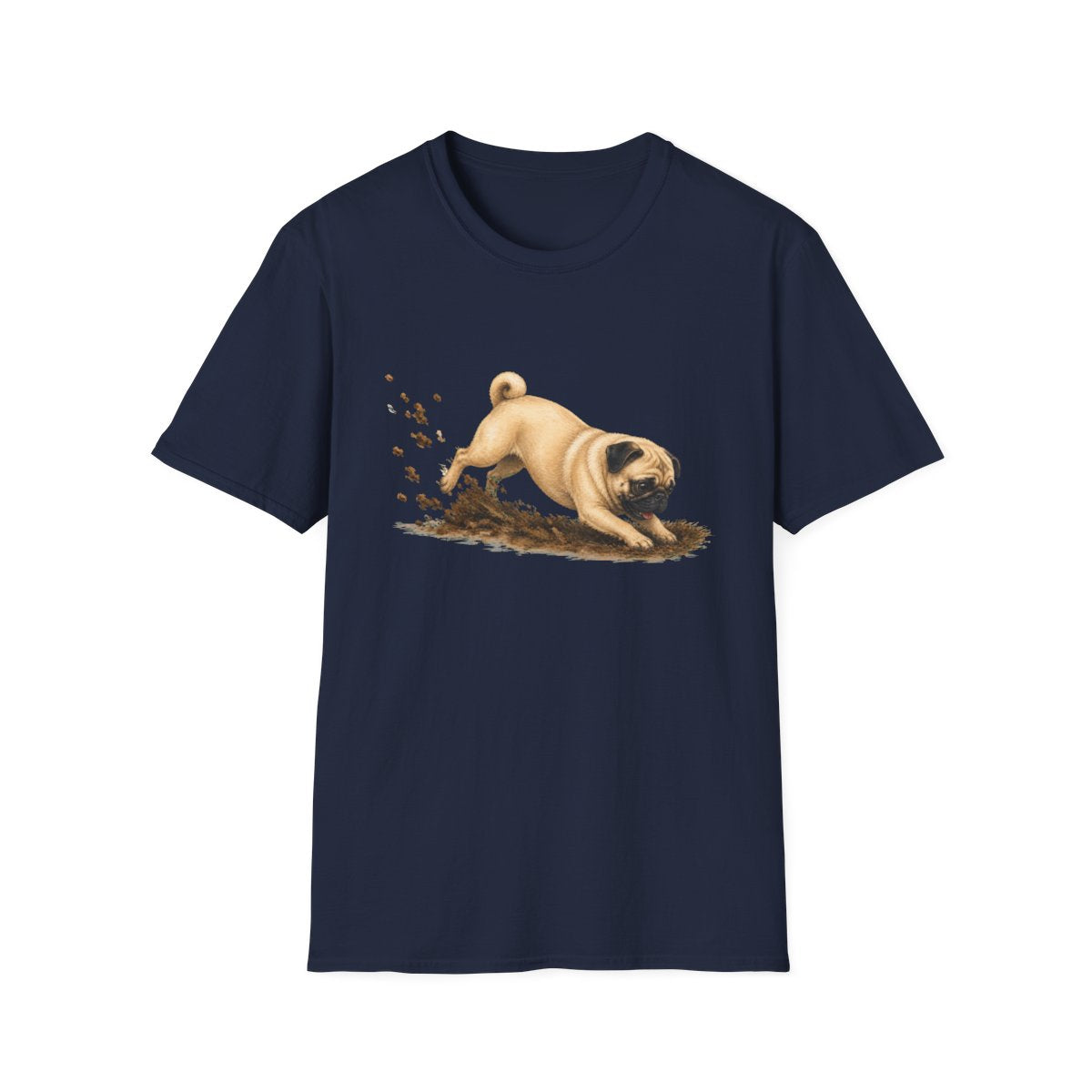 Pug Excavating Mode On Tee - Navy