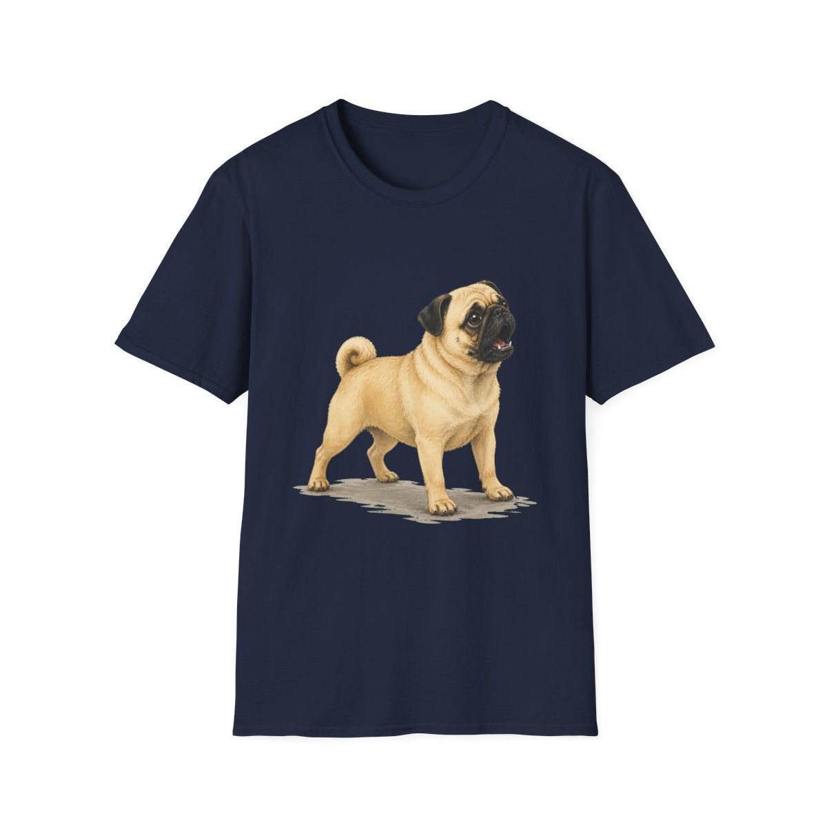 Pug Head Of Security Tee - Navy