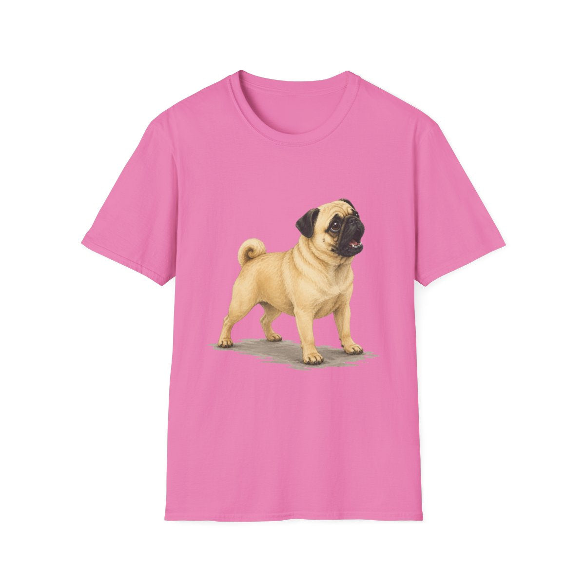 Pug Head Of Security Tee - Azalea