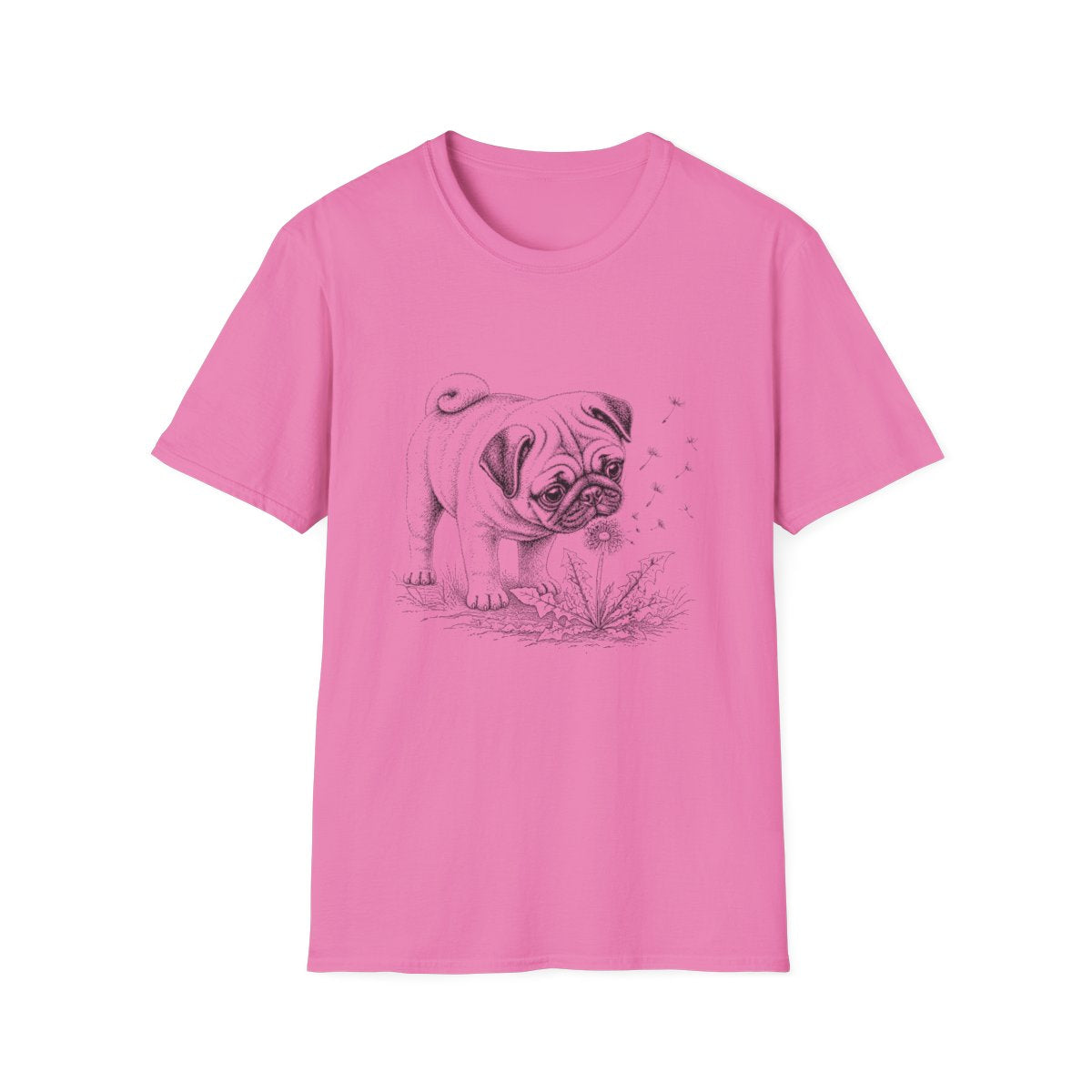 Pug Make A Wish Tee - Azalea